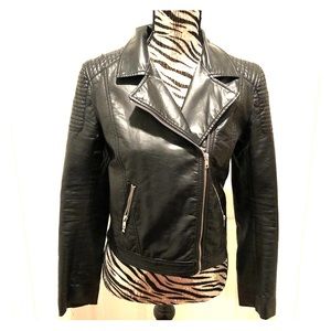 Faux leather jacket